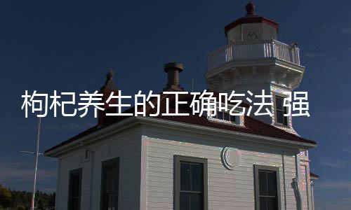 枸杞养生的正确吃法 强肾养肝补气血